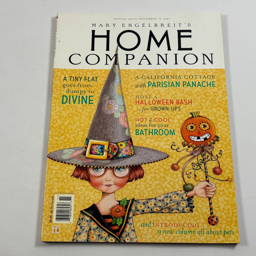 Mary Engelbreit Home Companion Magazine October November 2001 Issue Paper Doll
